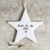 East of India Porcelain Star - Reach for the Stars