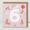 Ginger Betty By Numbers Age 6 Card