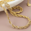 POM Willow Faux Gold-Plated margarita chain necklace