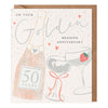 Pink Lemonade Golden Anniversary Card