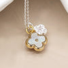 POM Faux Gold and Silver Plated Double Quatrefoil Necklace - More Than Just a Gift | Narborough Hall