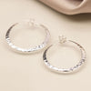 POM Sterling Silver Textured Hoop Earrings - More Than Just a Gift | Narborough Hall