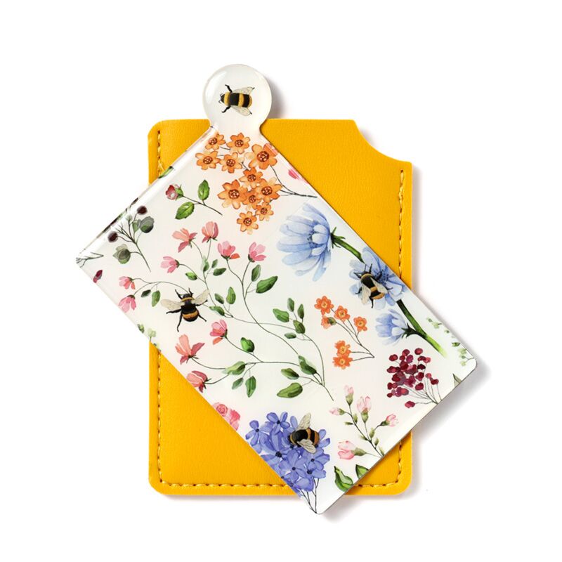 Nectar Meadows Bee Pocket Mirror in Sleeve - More Than Just a Gift | Narborough Hall