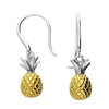 Iris & Miel Sterling Silver & Gold Plated Pineapple Hook Earrings