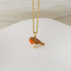 POM Robin Gold-Tone enamel robin necklace