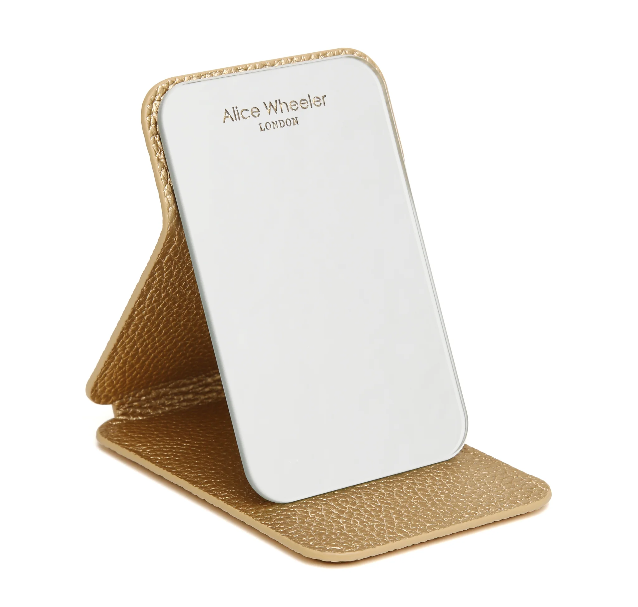 Alice Wheeler Gold Mini Folding Mirror