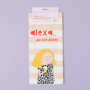Rosie Made a Thing Alexa Dishes Tea Towel - More Than Just a Gift | Narborough Hall