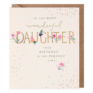 Pink Lemonade Wonderful Daughter Birthday Card - More Than Just a Gift | Narborough Hall