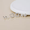 POM Silver Plated Triple Quatrefoil Stud Earring Set - More Than Just a Gift | Narborough Hall