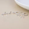 POM Doris Silver-Plated crystal celestial charm earring set