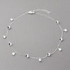 Sterling Silver Ball & Disc Anklet