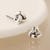 POM Silver Plated Infinity Knot Earrings