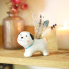 Lisa Angel Dog Ceramic Bud Vase