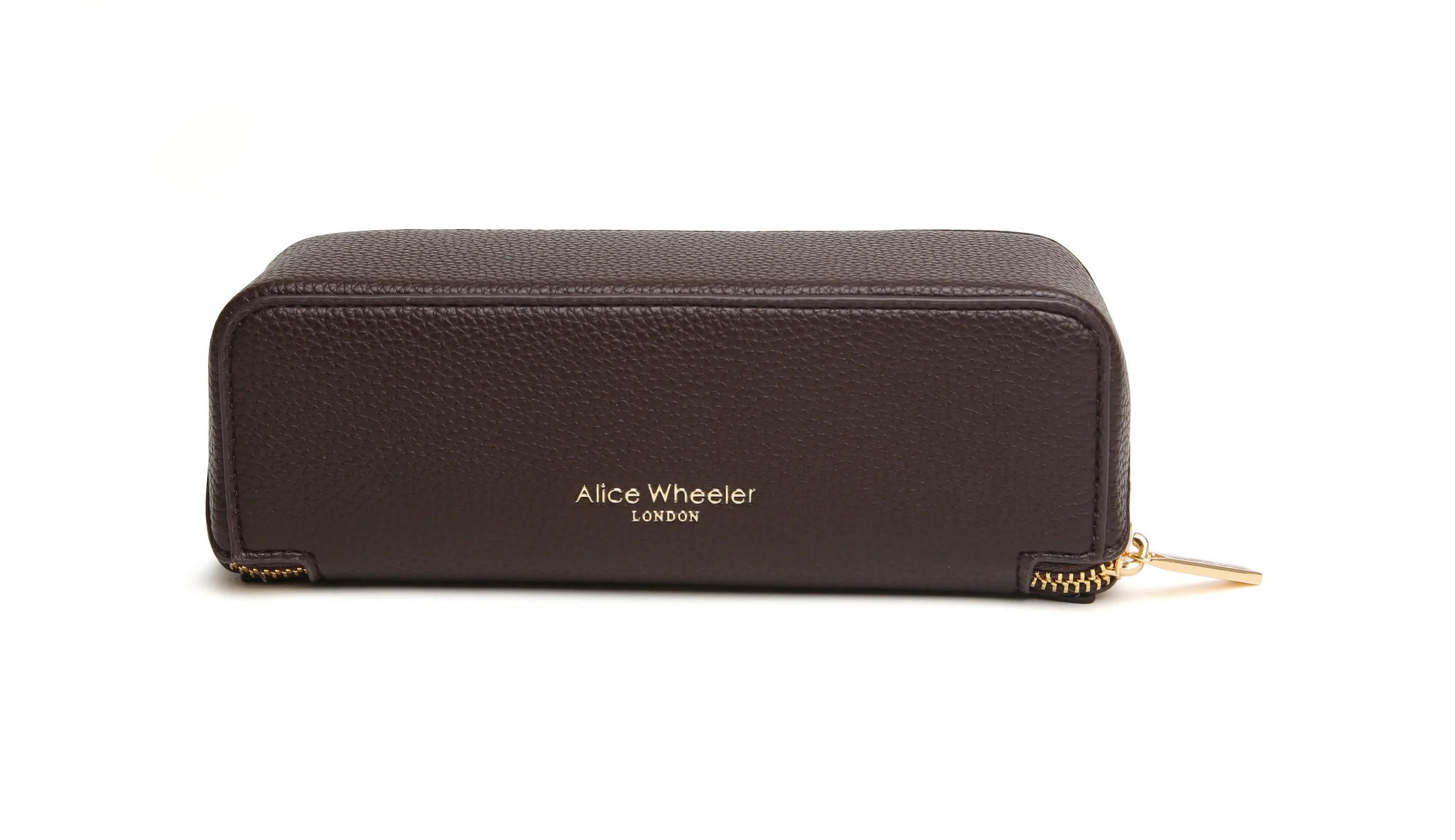 Alice Wheeler Chocolate Small Train Case