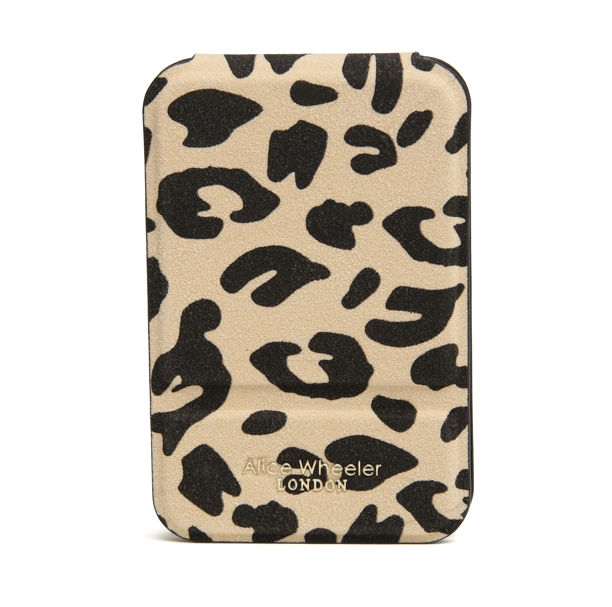 Alice Wheeler Leopard Mini Folding Mirror