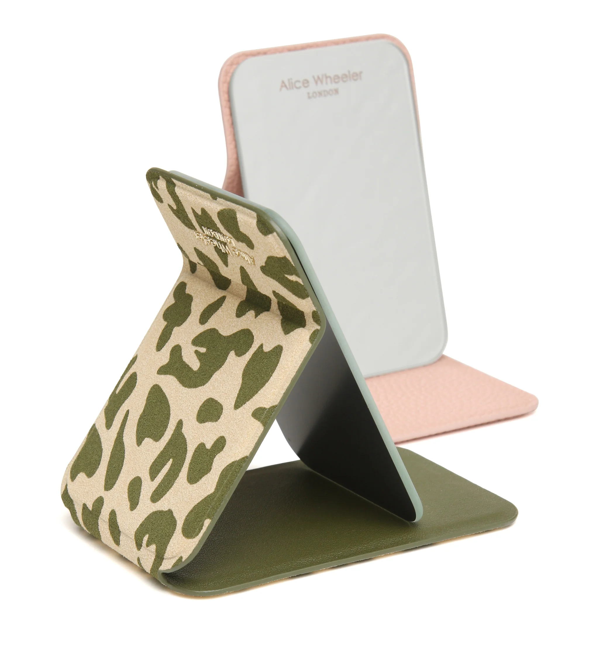 Alice Wheeler Leopard Mini Folding Mirror