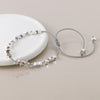 POM Silver Plated Star Grey Cord Bracelet