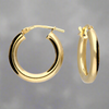 Sterling Silver Gold Plated Hinged Hoop Earrings - More Than Just a Gift | Narborough Hall
