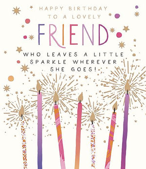 Pick 'N' Mix Friend Candle Birthday Card - More Than Just a Gift | Narborough Hall