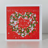 Belly Button One I Love Wreath Christmas Card