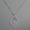 Sterling Silver Layered Circle Necklace