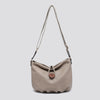 Louisa Cross Body Button Bag - Beige