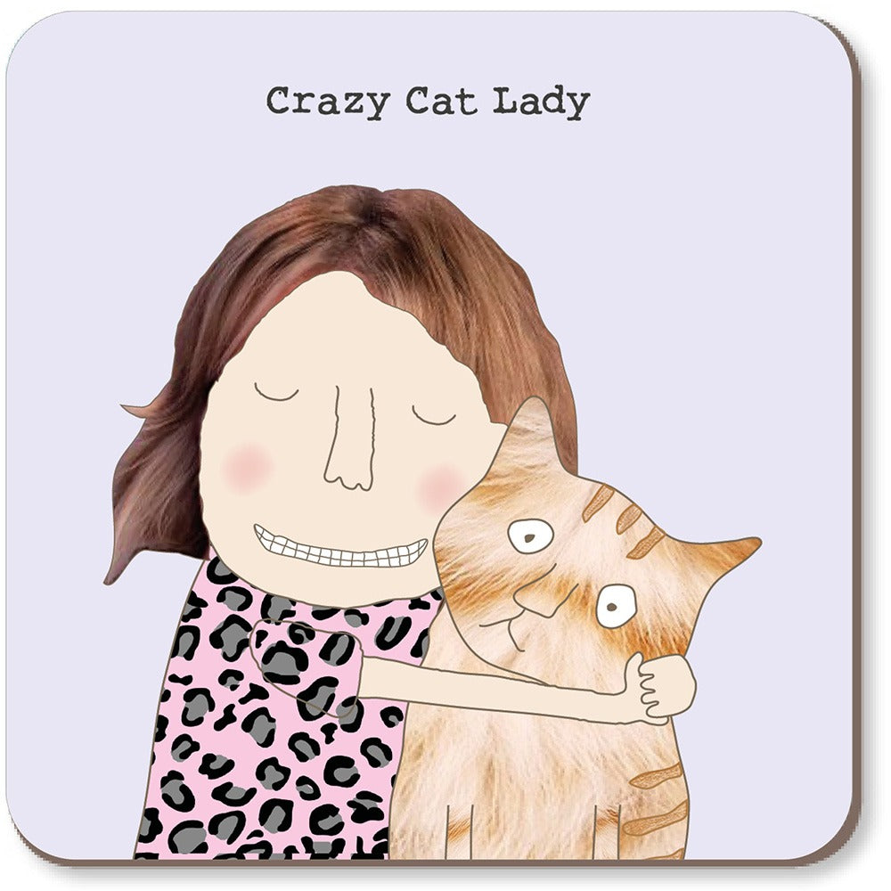 Rosie Made a Thing Crazy Cat Lady Coaster - More Than Just a Gift | Narborough Hall