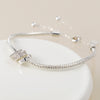POM Silver Plated Triple Mini Rings Bracelet