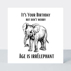 Law Of The Jungle Age Is Irrelephant Card - More Than Just a Gift | Narborough Hall