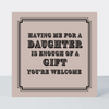 Vintage Icon Daughter Enough Of A Gift Card