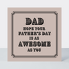 Vintage Icon Father's Day Awesome As You Card