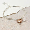 POM Rose Gold Heart & Crystal Heart Bracelet - More Than Just a Gift | Narborough Hall