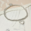 POM Small Open Heart With Tiny Inset Crystals Bracelet - More Than Just a Gift | Narborough Hall