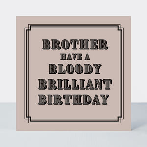 Vintage Icon Brother Birthday Card - More Than Just a Gift | Narborough Hall