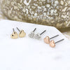 POM Trio of Heart Earrings
