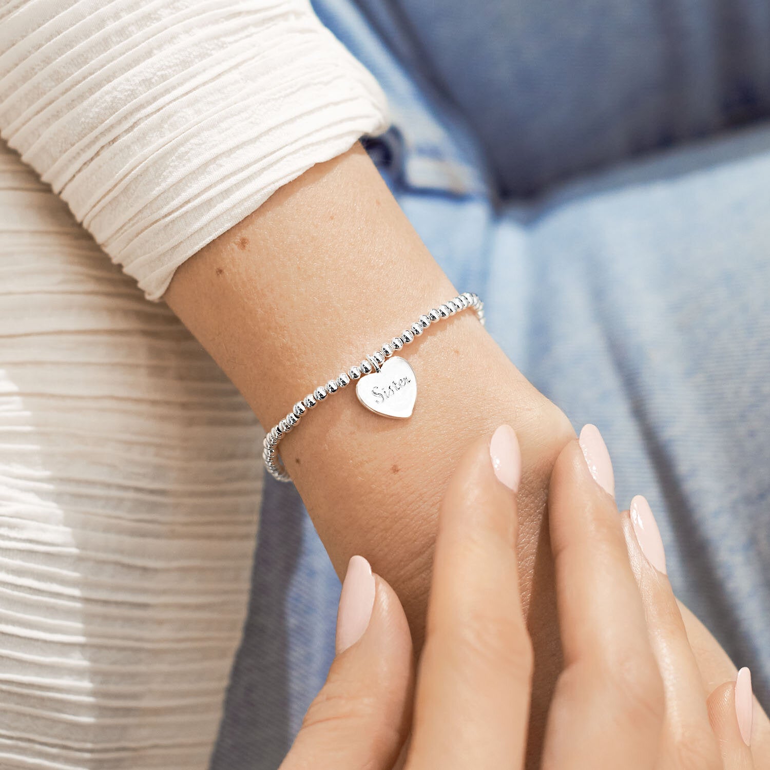 Joma Jewellery a little Super Sister Bracelet - heart - More Than Just a Gift | Narborough Hall