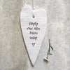 East of India Happy Ever After Begins Today Long Hanging Heart - More Than Just a Gift | Narborough Hall