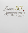 Mimosa 50th Anniversary Card - More Than Just a Gift | Narborough Hall