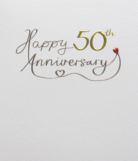 Mimosa 50th Anniversary Card - More Than Just a Gift | Narborough Hall