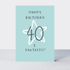 Wonderful You Blue Age 40 Card