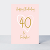 Wonderful You Age 40 Card - Foil - More Than Just a Gift | Narborough Hall