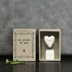 East of India So Proud of You Matchbox Token - More Than Just a Gift | Narborough Hall