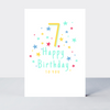 Super Stars Age 7 Birthday Card
