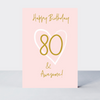 Wonderful You Age 80 Card - Foil