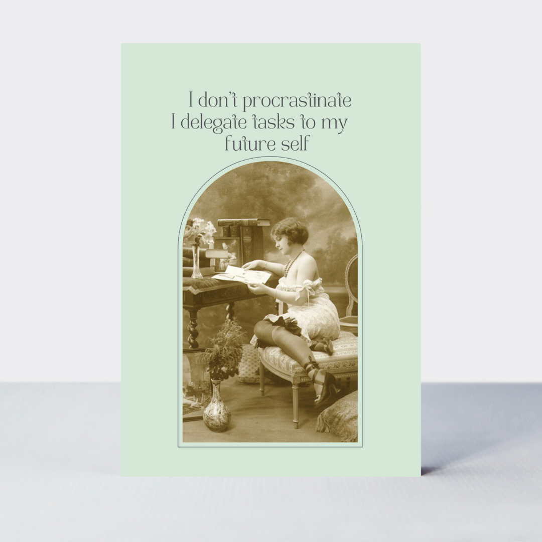 Fondant Fancies I Don’t Procrastinate Card