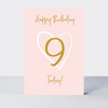 Wonderful You Age 9 Card - Foil