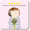 Rosie Made a Thing Five Star Friend Coaster - More Than Just a Gift | Narborough Hall