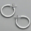 Sterling Silver Square Tube Stud Hoop Earrings - More Than Just a Gift | Narborough Hall