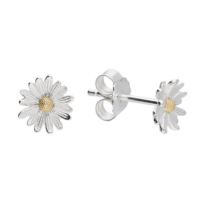 Iris & Miel Two Toned Daisy Stud Earrings - More Than Just a Gift | Narborough Hall