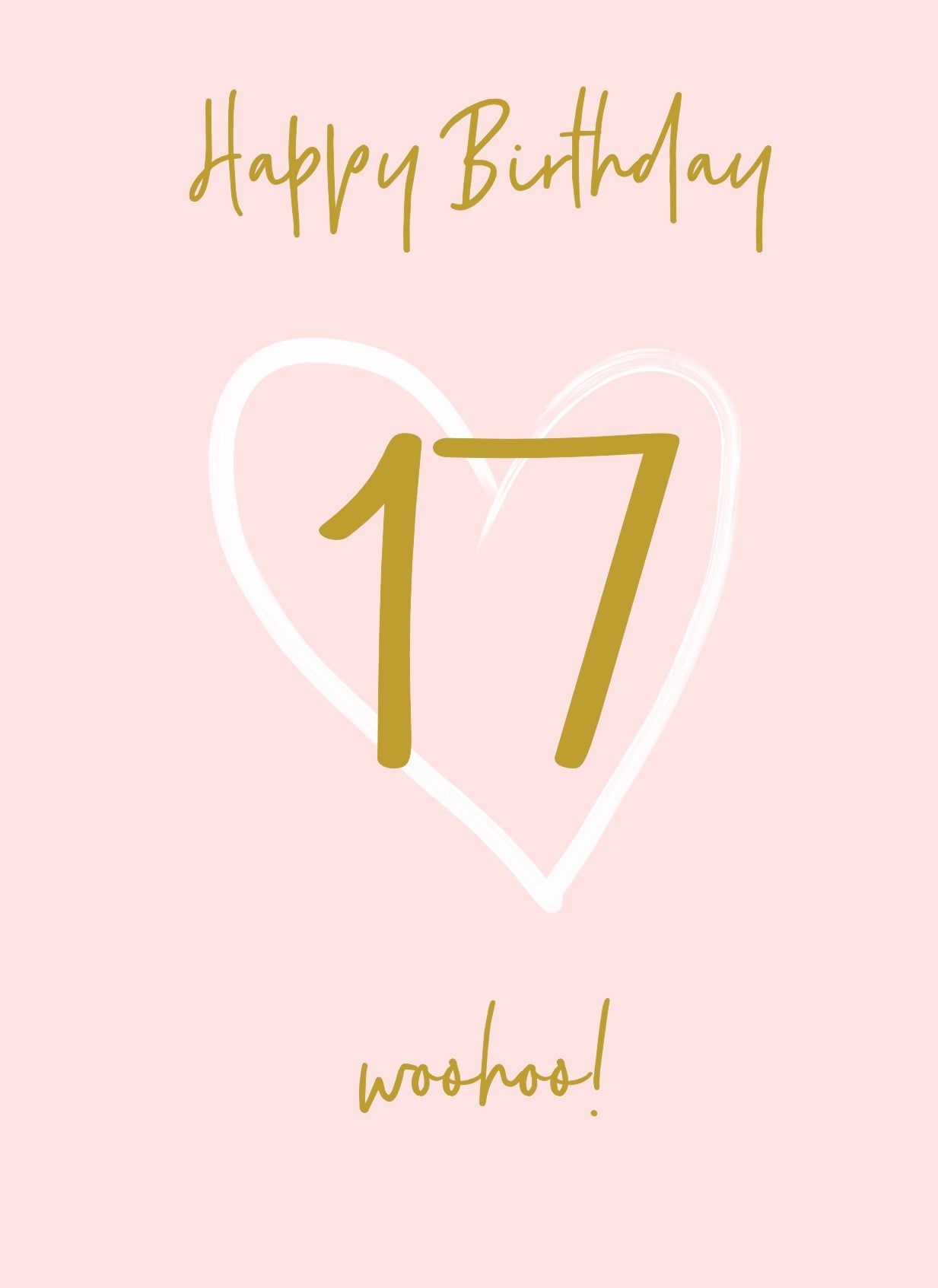 Wonderful You Age 17 Card - Foil
